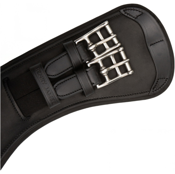 2025 Henry James Saddlery Curved Anatomic Short Girth GRTH-03-SHT - Black